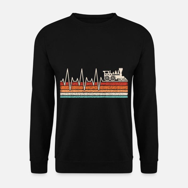 Zug Herzschlag - Unisex Pullover - Schwarz