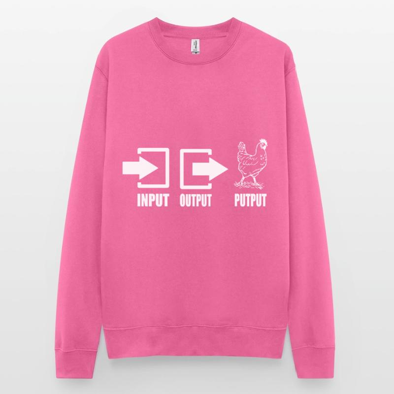 Input Output Putput Computer Science Nerd Lustig Unisex Sweatshirt