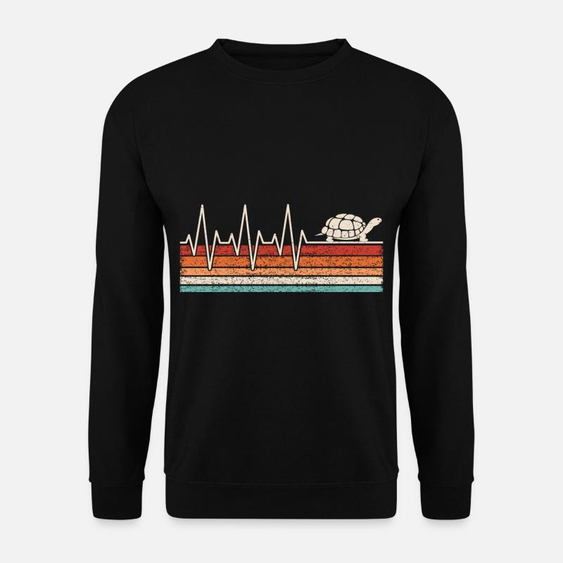 Turtle Heartbeat - Unisex Sweatshirt - black