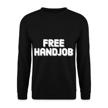 Handjob - Unisex Pullover - Schwarz - Vorne - Alina (178cm) & Michal (187cm)