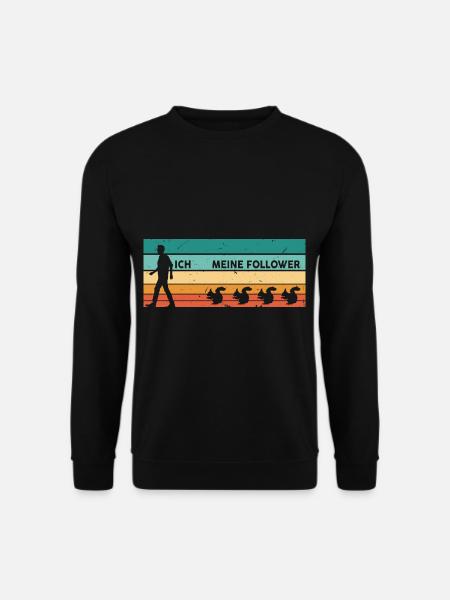 Ich Meine Follower Eichhörnchen Liebhaber Squirrel - Unisex Pullover - Schwarz