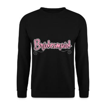 Bridesmaid Cute Artwork - Unisex Sweatshirt - black - Front - Alina (178cm) & Michal (187cm)