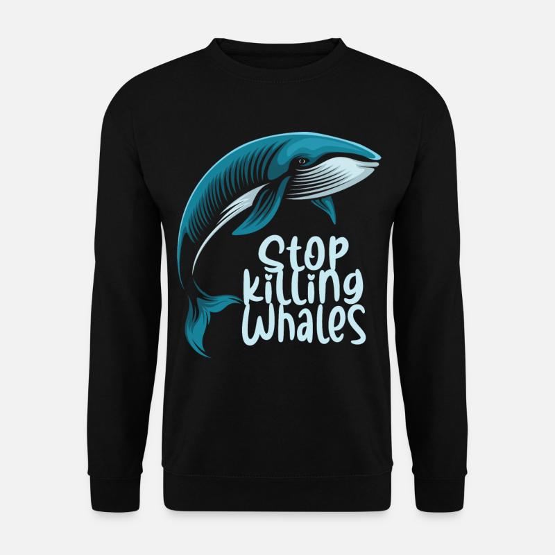 Walfisch - Unisex Pullover - Schwarz