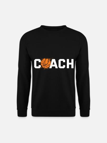 Coach Basketball - Cadeau de joueur de basket-ball - Sweat-shirt Unisexe - noir
