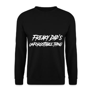 Goth Lolita Freaky Dad's Unforgettable Thing - Unisex Sweatshirt - black - Front - Alina (178cm) & Michal (187cm)