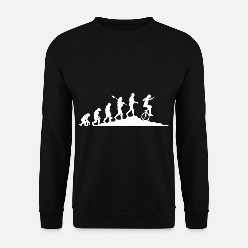Evolution Einradfahrer - Unisex Pullover - Schwarz