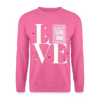 Love celebrates Rum Arranged! - Unisex Sweatshirt - pink - Front
