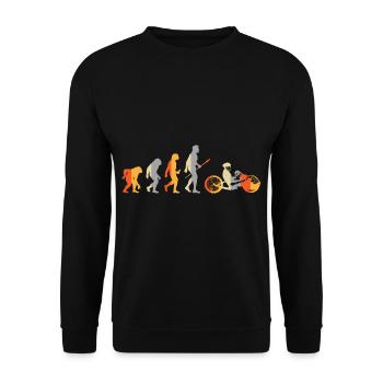 Evolution Handbike - Unisex Pullover - Schwarz - Vorne - Alina (178cm) & Michal (187cm)