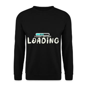 Fishing Partners Shop Fathers Retirement Plan See Lieb - Unisex Sweatshirt - black - Front - Alina (178cm) & Michal (187cm)