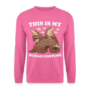 C’est mon pangolin de costume humain - Sweat-shirt Unisexe - rose - Devant
