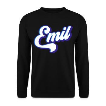 Emil | Couleurs changeantes - Sweat-shirt Unisexe - noir - Devant - Alina (178cm) & Michal (187cm)