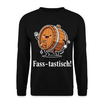 Barrel-tastic ! - Unisex Sweatshirt - black - Front - Alina (178cm) & Michal (187cm)