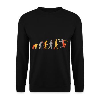 Evolution Handballer - Unisex Pullover - Schwarz - Vorne - Alina (178cm) & Michal (187cm)