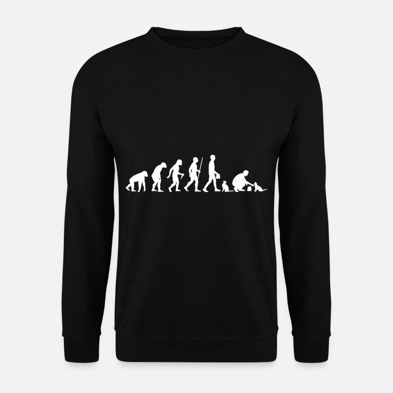 Evolution Pet Cat - Unisex Sweatshirt - black