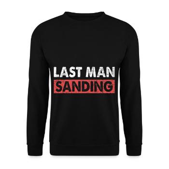 Last Man Sanding Fahrzeuglackierer - Unisex Pullover - Schwarz - Vorne - Alina (178cm) & Michal (187cm)