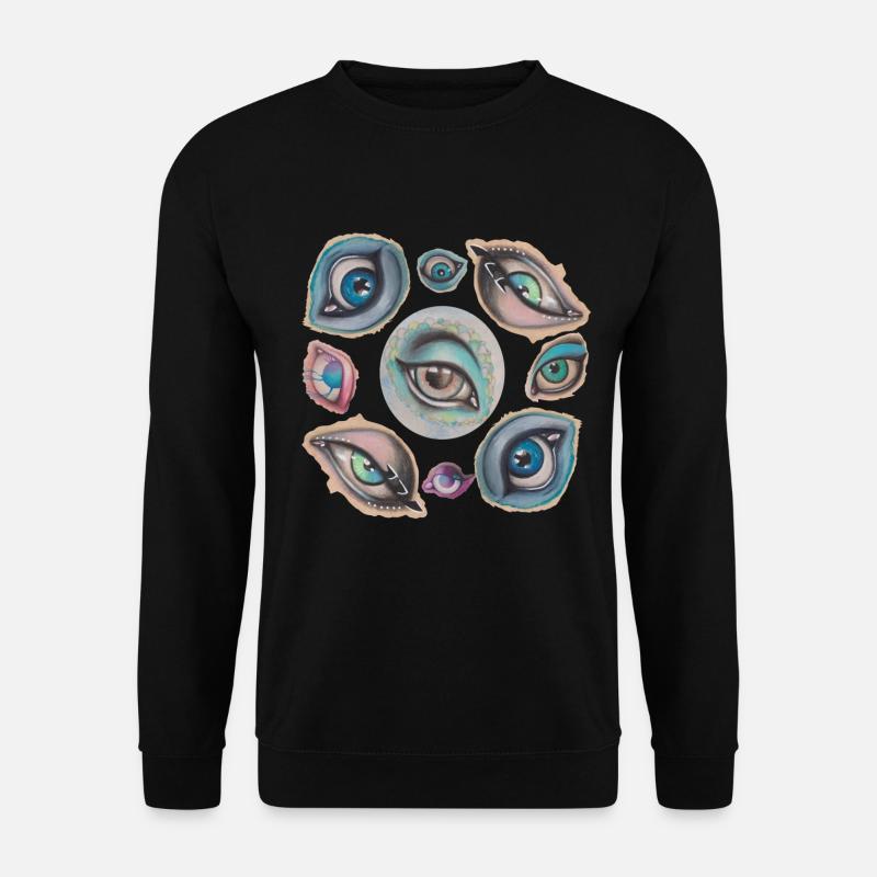 just eyes - Unisex Pullover - Schwarz