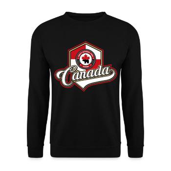 Canada - Unisex Pullover - Schwarz - Vorne - Alina (178cm) & Michal (187cm)