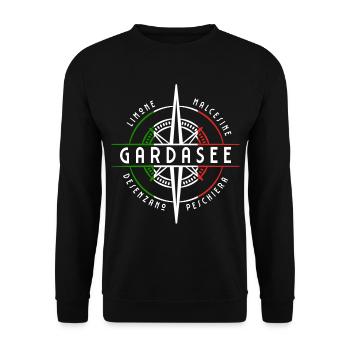 Gardasee - Unisex Pullover - Schwarz - Vorne - Alina (178cm) & Michal (187cm)