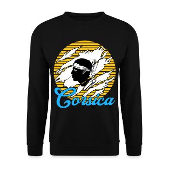 Corsica Camper - Unisex Sweatshirt - black - Front - Alina (178cm) & Michal (187cm)
