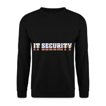 IT Security Network Protection Computer Cyber Tech H - Unisex Sweatshirt - black - Front - Alina (178cm) & Michal (187cm)