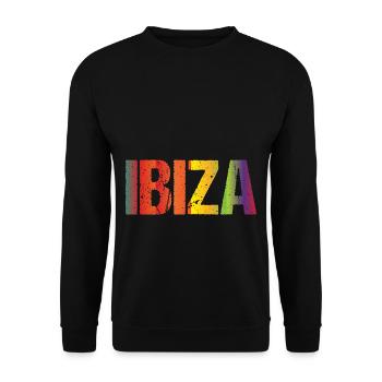 Retro Ibiza Love - Unisex Pullover - Schwarz - Vorne - Alina (178cm) & Michal (187cm)