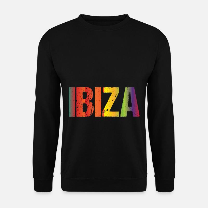 Retro Ibiza Love - Unisex Pullover - Schwarz