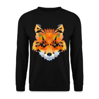 fox - Unisex Sweatshirt - black - Front - Alina (178cm) & Michal (187cm)