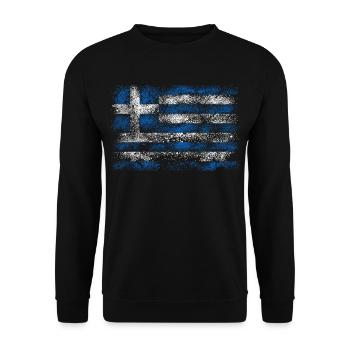 Greece Vintage - Unisex Sweatshirt - black - Front - Alina (178cm) & Michal (187cm)
