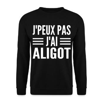 Aligot region of france Aveyron - Unisex Sweatshirt - black - Front - Alina (178cm) & Michal (187cm)