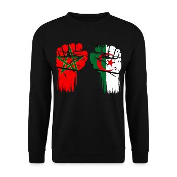 Morocco Algeria Khawa Khawa - Unisex Sweatshirt - black - Front - Alina (178cm) & Michal (187cm)