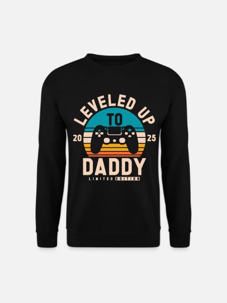 Promoted to Papa 2025 - Unisex Sweatshirt - black
