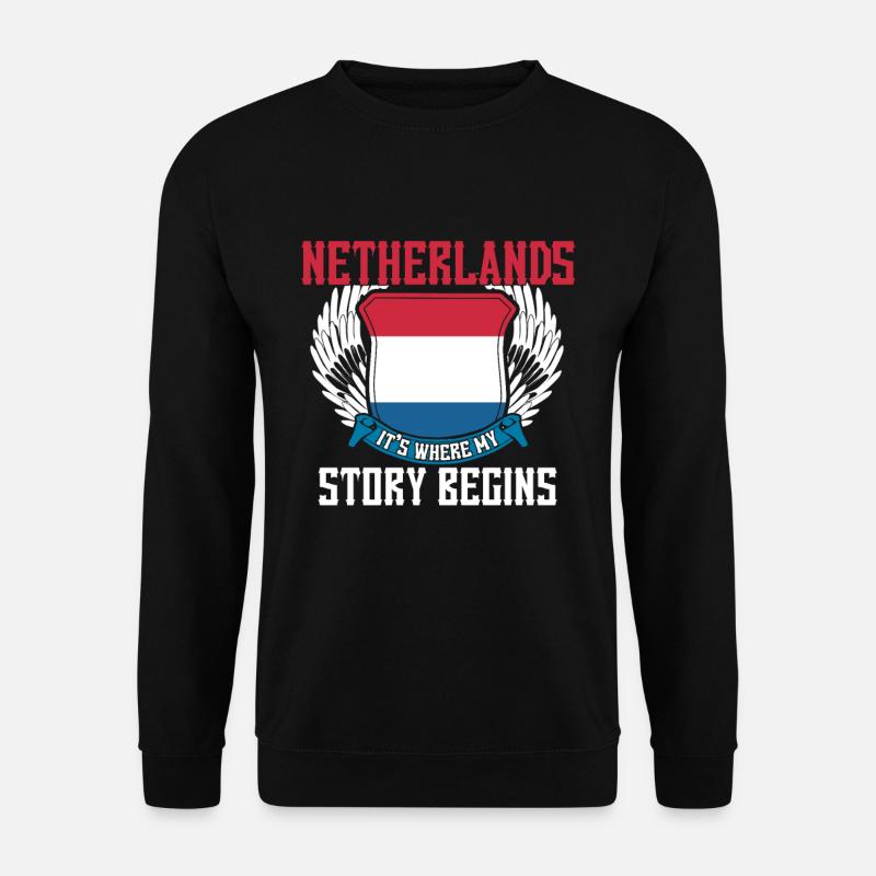 Netherlands - Unisex Sweatshirt - black