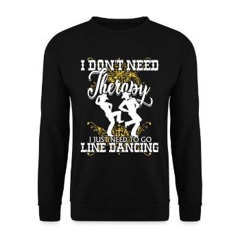 Line Dance - Unisex Pullover - Schwarz - Vorne - Alina (178cm) & Michal (187cm)
