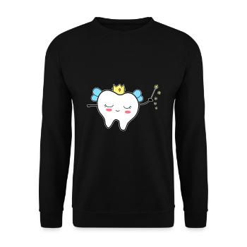Tooth Fairy - Unisex Sweatshirt - black - Front - Alina (178cm) & Michal (187cm)