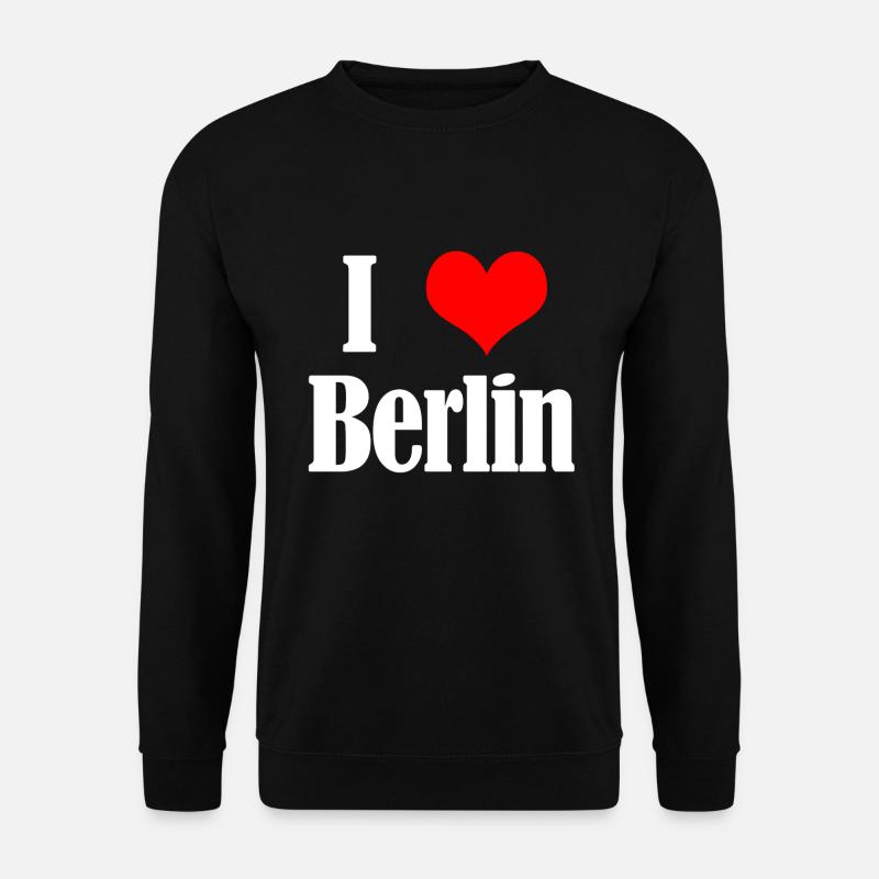 I love Berlin - Unisex Pullover - Schwarz