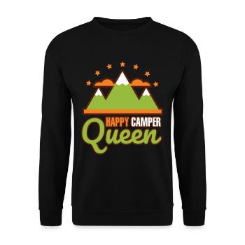 Motorhome Queen Happy Motorhome Queen Outdoor - Unisex Sweatshirt - black - Front - Alina (178cm) & Michal (187cm)