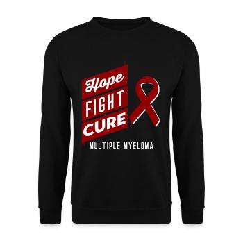 Multiple Myeloma Hope Fight Against the He - Unisex Sweatshirt - black - Front - Alina (178cm) & Michal (187cm)