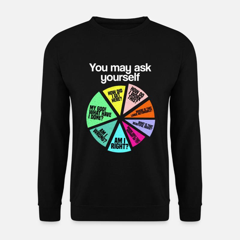 You may ask: Personal Introduction Cha - Unisex Sweatshirt - black
