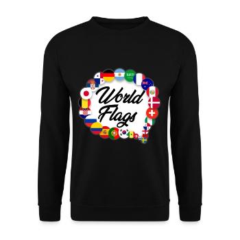 Drapeaux des pays Patrimoine national Ve patriotique - Sweat-shirt Unisexe - noir - Devant - Alina (178cm) & Michal (187cm)