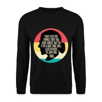 RBG Féminisme féminin notoire Ruth Bader Ginsbu - Sweat-shirt Unisexe - noir - Devant - Alina (178cm) & Michal (187cm)