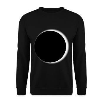 Mondfinsternis Mond Astronomie Apokalypse Galaxie - Unisex Pullover - Schwarz - Vorne - Alina (178cm) & Michal (187cm)