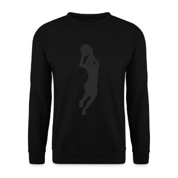 Basket-ball filles Dunk Joueurs Baller Team Teen K - Sweat-shirt Unisexe - noir - Devant - Alina (178cm) & Michal (187cm)