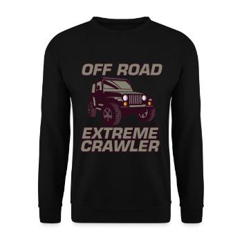 Rock Crawler Off Road Extreme Crawler-Reifen Motor - Unisex Pullover - Schwarz - Vorne - Alina (178cm) & Michal (187cm)