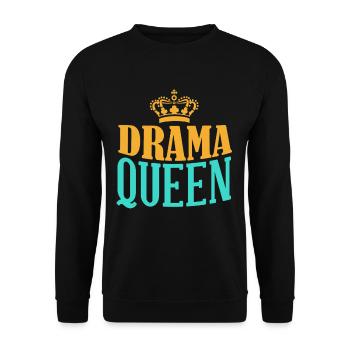 Drama Queens Filmtheater Schauspielerei Broadway L - Unisex Pullover - Schwarz - Vorne - Alina (178cm) & Michal (187cm)