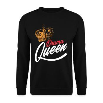 Drama Queens Motion Picture Theater Acting Broadway F - Unisex Sweatshirt - black - Front - Alina (178cm) & Michal (187cm)