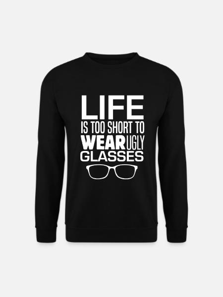 Lustige Optometrist Brillen Arzt Augen Phoropter V - Unisex Pullover - Schwarz