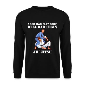 Jiujitsu papa Certains papa jouer au golf Papa real trai - Sweat-shirt Unisexe - noir - Devant - Alina (178cm) & Michal (187cm)