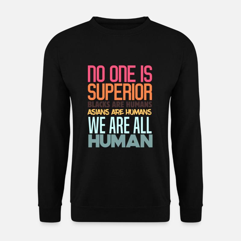 Stop Asian Hate Anti-Gewalt Amerikanischer Rassism - Unisex Pullover - Schwarz
