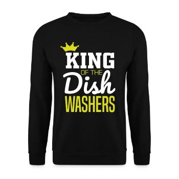 Lave-vaisselle homme roi lave-vaisselle lusti - Sweat-shirt Unisexe - noir - Devant - Alina (178cm) & Michal (187cm)