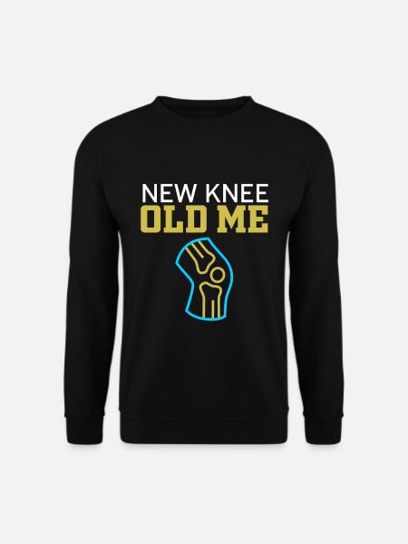 Lustige Knieoperation Neues Knie Altes Ich Rekonst - Unisex Pullover - Schwarz